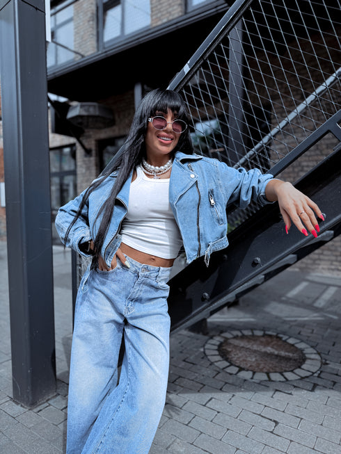 Джинсовая куртка "SALUTE 1939" - синяя