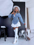 Denim jacket "DRAMA QUEEN MF3002" - LIGHT BLUE