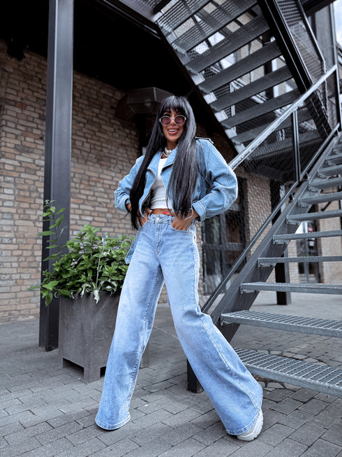 Джинсовая куртка "SALUTE 1939" - синяя