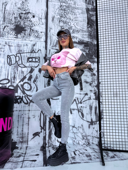 Light Grey Denim Pants "BOSTON" HM5321-3