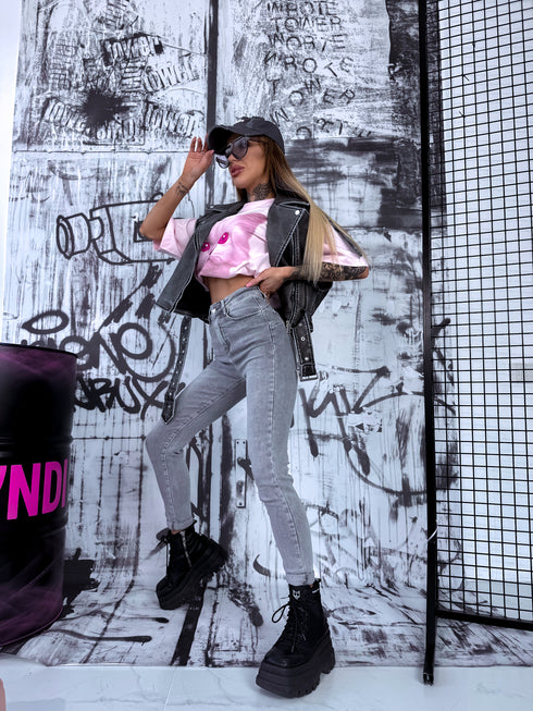 Light Grey Denim Pants "BOSTON" HM5321-3