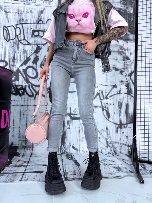 Light Grey Denim Pants "BOSTON" HM5321-3