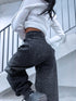 "SHIMMER VIBE" 8817 jeans - DARK GRAY PRE-ORDER
