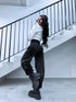 "SHIMMER VIBE" 8817 jeans - DARK GRAY PRE-ORDER