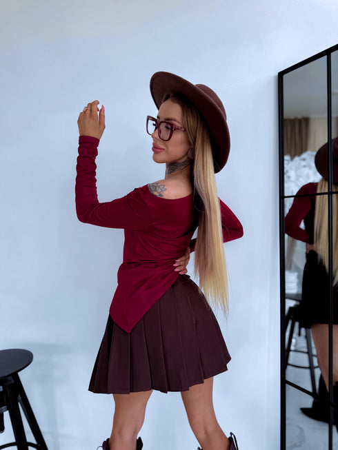 Tops "TWIST ME UP" HS9866 - BORDO