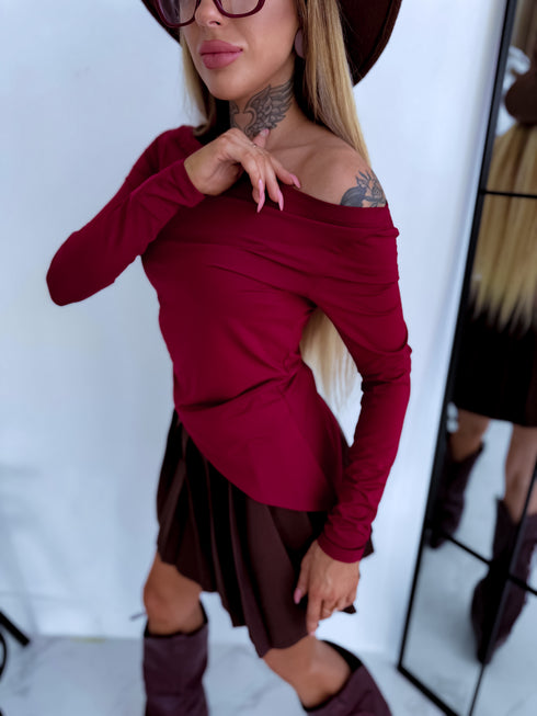 Tops "TWIST ME UP" HS9866 - BORDO