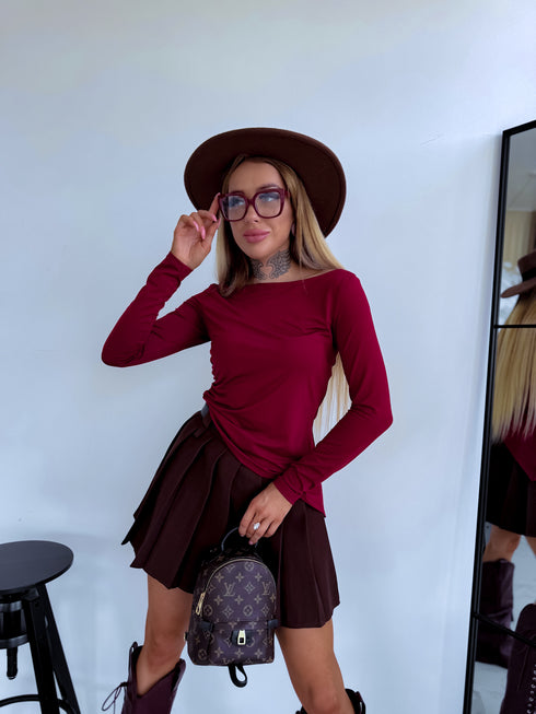 Tops "TWIST ME UP" HS9866 - BORDO