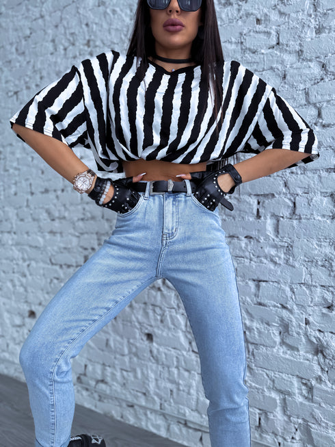 GAIŠI ZILAS mom fit džinsai HM303-1 "SMOKE"