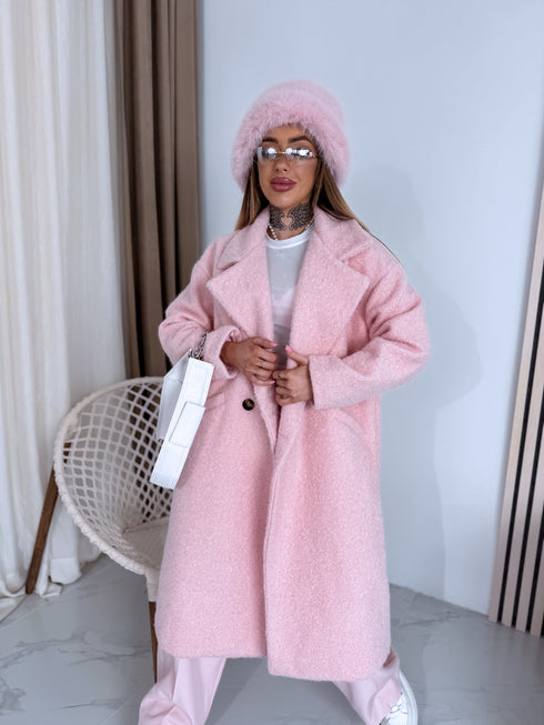 Paltas "EVA 60705" - švelniai rožinis