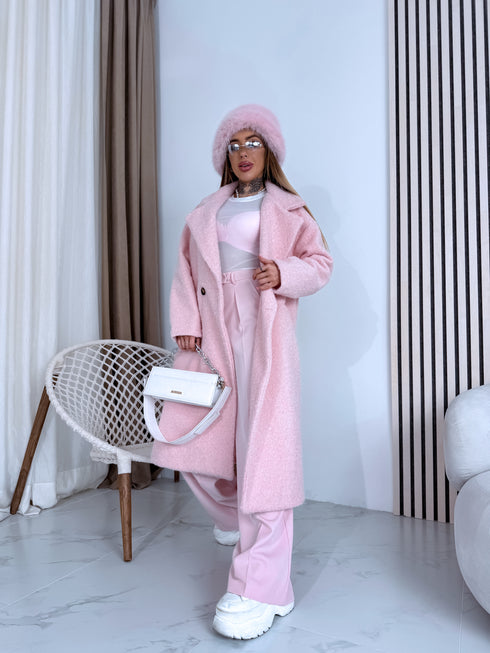 Paltas "EVA 60705" - švelniai rožinis