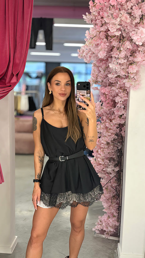 Didelis topas "DREAMY LACE" 7929 - JUODAS