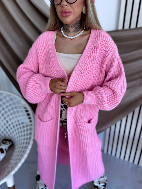 Knitted cardigan "Verona" - SOFT PINK