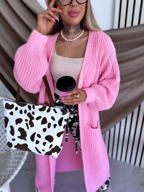 Knitted cardigan "Verona" - SOFT PINK