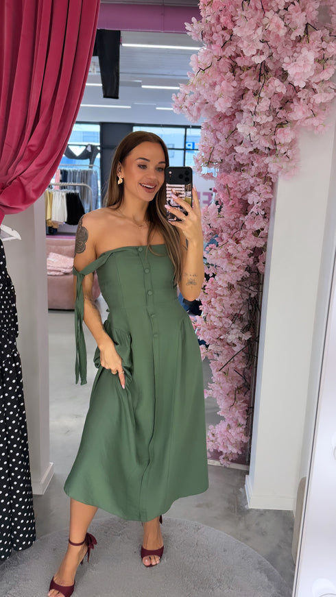 Dress "CHARLOTTE" 1375 - KHAKI