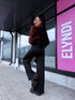 Elastīgas bikses "SATURDAY" LM8858 - MELNAS PRE-ORDER