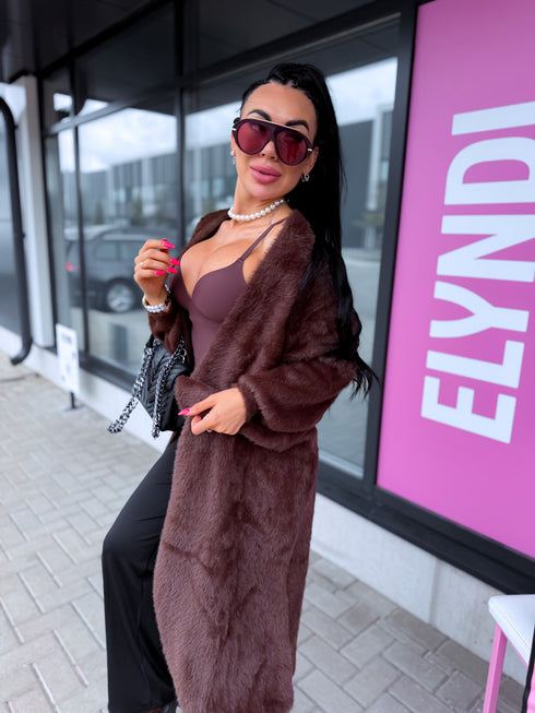 LUX ELYNDI kardigans "ASPEN 5194" - CHOCO