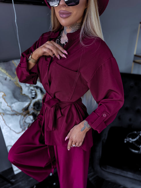 ELYNDI set "ROSEMARY V6238" - BORDEAUX