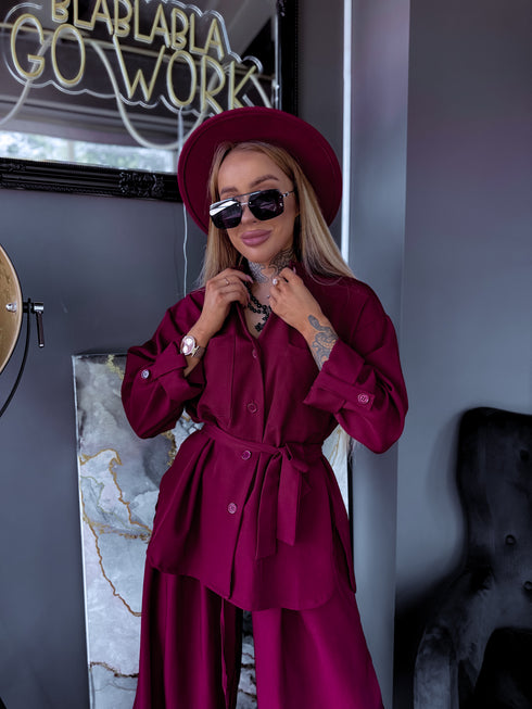 ELYNDI set "ROSEMARY V6238" - BORDEAUX