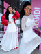 "AFTERGLOW" 2-in-1 mesh dress HS10321 - CREAM WHITE PRE-ORDER