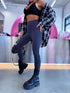 CORRECTIVE leggings "BLACK GOLD" - DARK BLUE