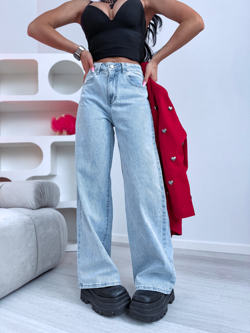 "CLEAR Y3362-3" džinsai - šviesiai mėlyni