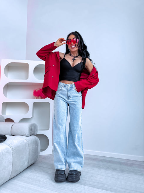 "CLEAR Y3362-3" džinsai - šviesiai mėlyni