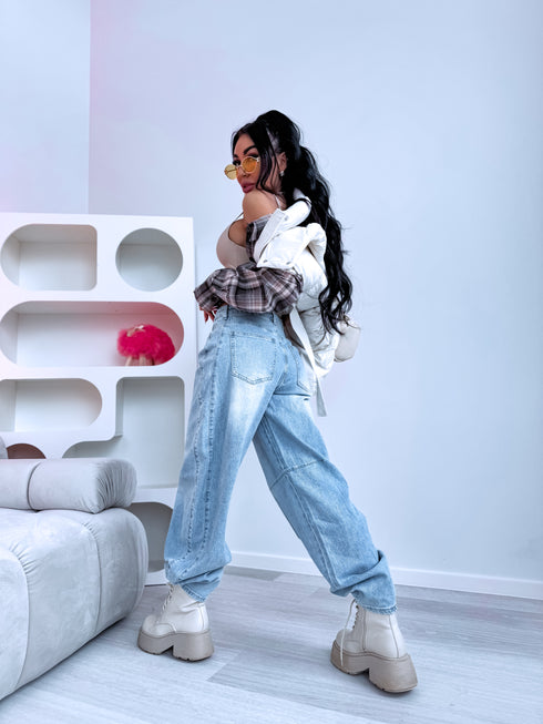 "TIMEOUT Y3361-2" jeans - LIGHT BLUE