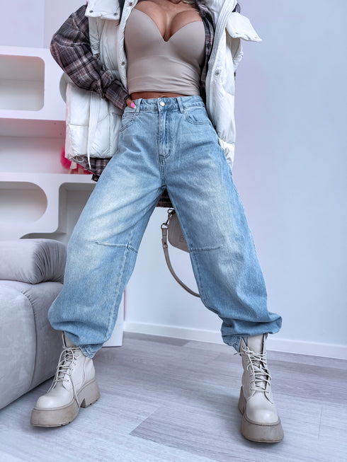 "TIMEOUT Y3361-2" jeans - LIGHT BLUE