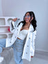 LUX white, ONE SIZE jacket "HEARTS"