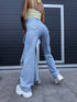 EXTRA LONG "COSTA RICA" pants HM6743-6 - LIGHT BLUE