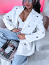 LUX white, ONE SIZE jacket "HEARTS"