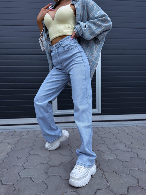 EXTRA LONG "COSTA RICA" pants HM6743-6 - LIGHT BLUE