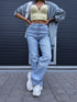 EXTRA LONG "COSTA RICA" pants HM6743-6 - LIGHT BLUE
