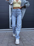 EXTRA LONG "COSTA RICA" pants HM6743-6 - LIGHT BLUE