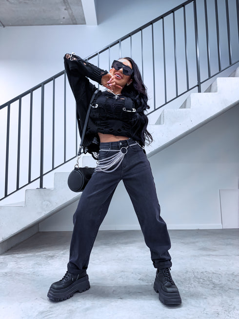 BENTLEY Y3352-3 "jeans - DARK GRAY