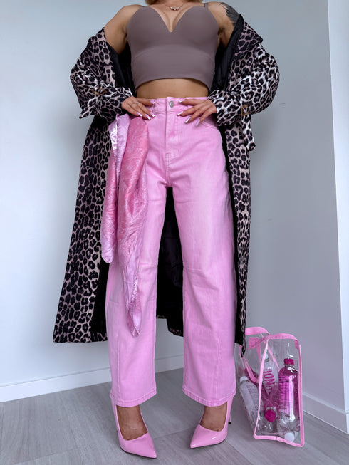 Džinsa bikses "MIMOSA" MG-1085 - ROZĀ