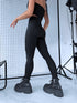 CORRECTIVE leggings "BLACK GOLD" - BLACK