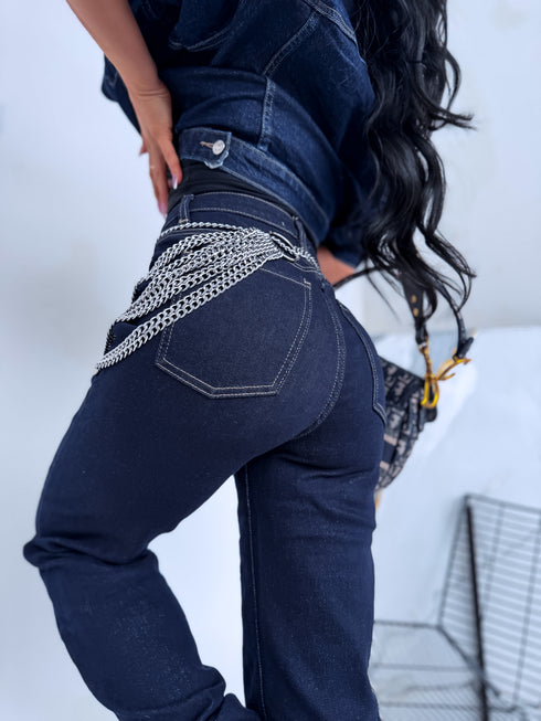 Jeans "DEEP LAKE T6272-7" - dark blue