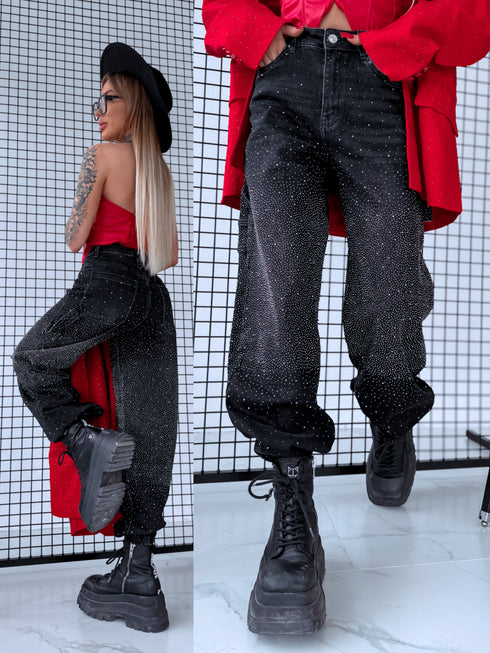 "SERAPHINE GLOW" 8705 jeans - DARK GREY PRE-ORDER