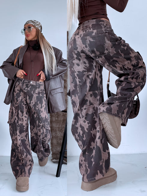 LUX džinsa bikses "CHEF P12030" - choco