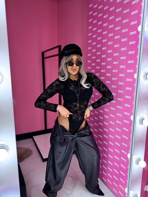 Lace bodysuit "HELEN HS9877" - black