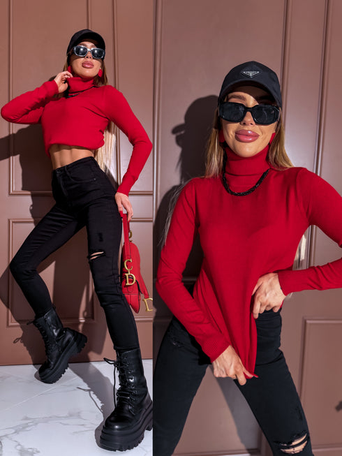 Classic turtleneck - RED