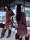 Megzta suknelė "DINY" 26328 - CHOCO