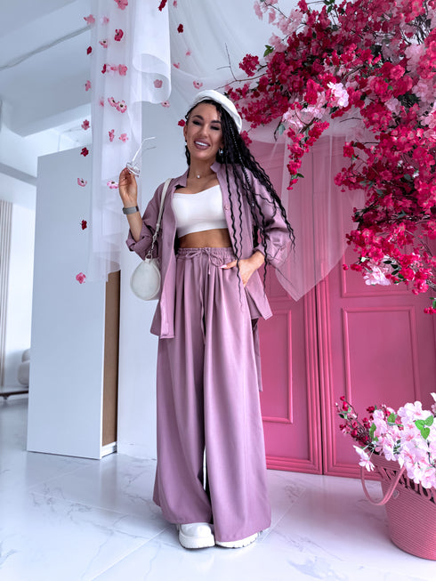 ELYNDI set "ROSEMARY V6238" - PLUM PINK