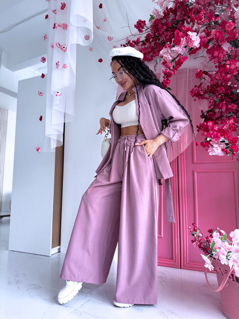 ELYNDI set "ROSEMARY V6238" - PLUM PINK