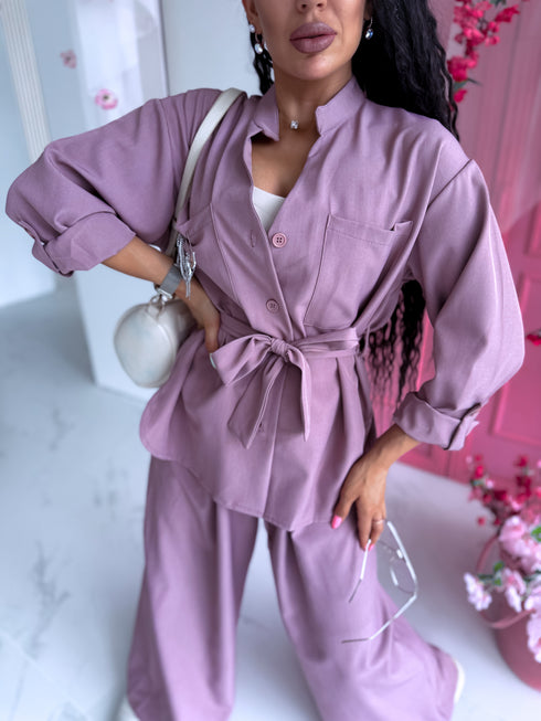 ELYNDI set "ROSEMARY V6238" - PLUM PINK