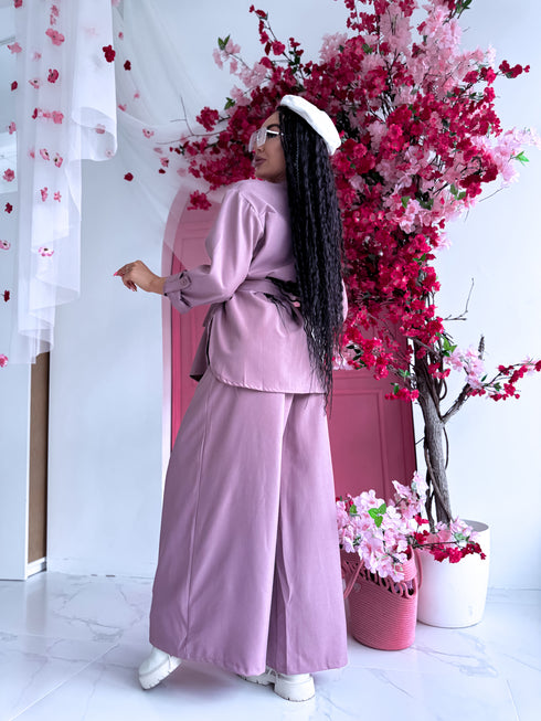 ELYNDI set "ROSEMARY V6238" - PLUM PINK