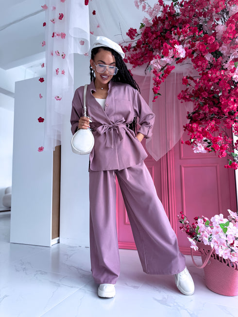 ELYNDI set "ROSEMARY V6238" - PLUM PINK