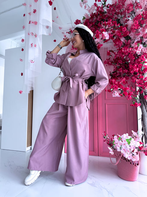 ELYNDI set "ROSEMARY V6238" - PLUM PINK