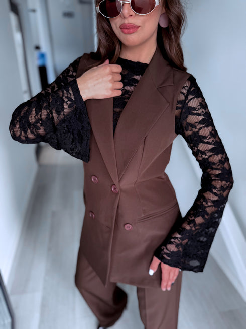 Komplektas "CLEAN SILHOUETTE" 6704 - CHOCO